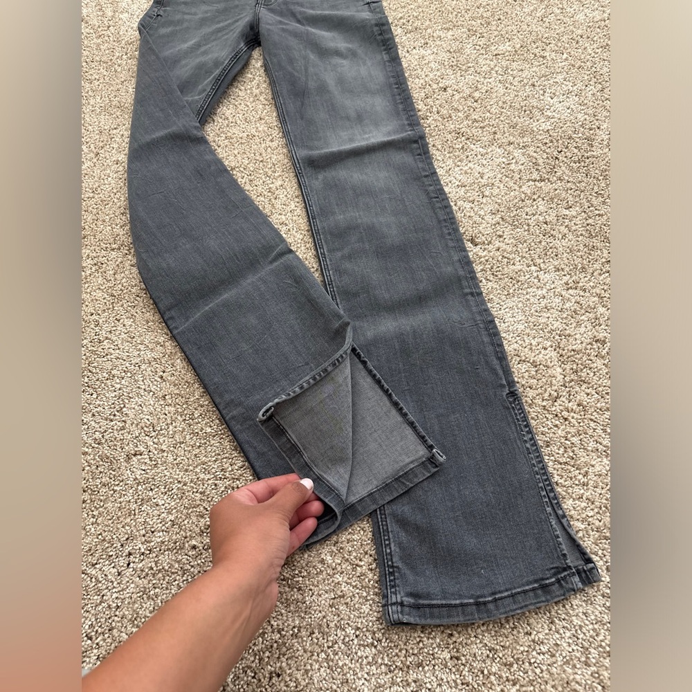 NWT Zara Gray Jeans with slid - Picture 2 of 3